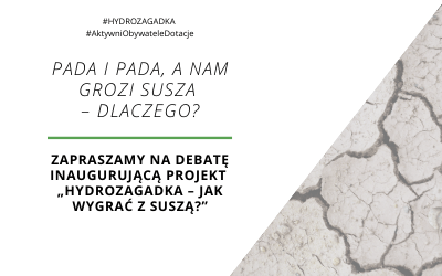15 września zapraszamy na&nbsp;debatę o&nbsp;wodzie