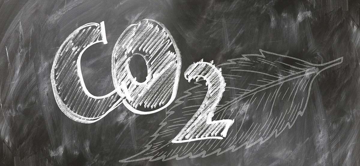 co2 zapisane na tablicy