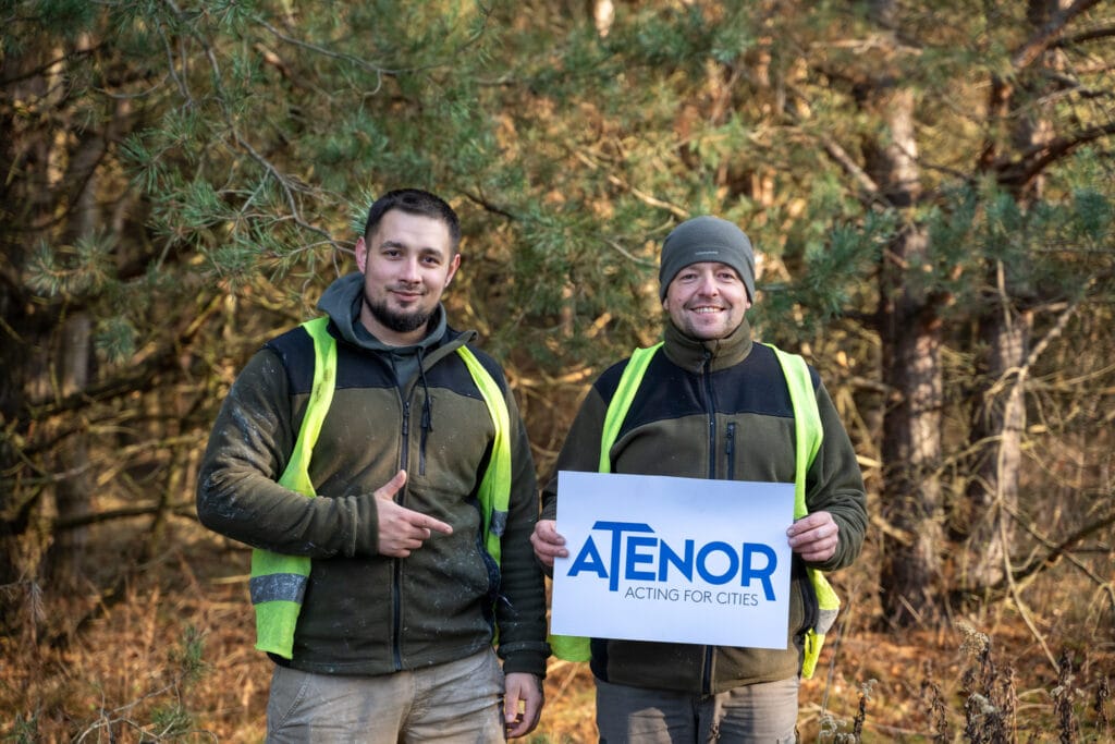 Akcja wspólnego sadzenia drzew z firmą Atenor, której celem jest wspieranie rodzimej przyrody.