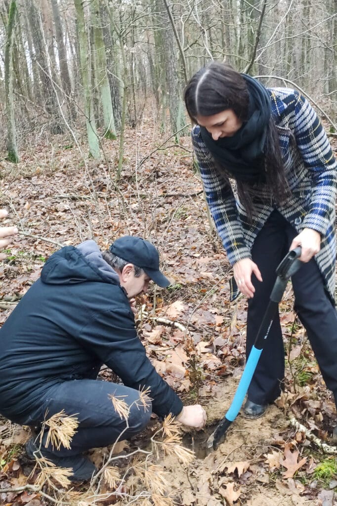 Wspólne sadzenie drzew w Gostyninie.