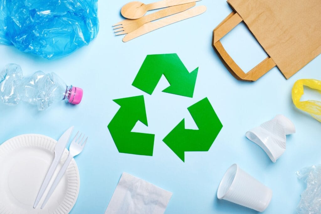 Na zdjęciu widoczny symbol segregacji odpadów